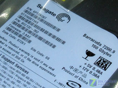 ϣ�ݣ�Seagate��160GB 7200ת 8MB SATA��ST3160811AS)ͼƬ���� ��3�� -ZOL�йش����ߵ�3��