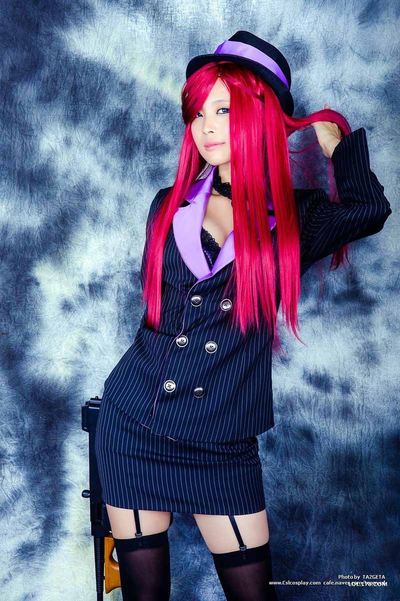 韩国美女COS黑帮狂花厄运小姐 黑丝诱惑极限-第5页-游戏频道-ZOL中关村在线