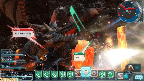 可与PC互动 PSV《梦幻之星OL2》视频