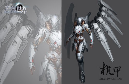 《无限世界》女性机甲职业变身后的形态