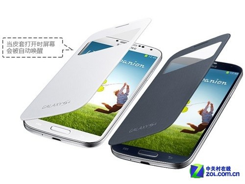 不翻盖快捷接听 三星S4智能保护套热卖_三星