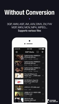 App今日免费:苹果最佳万能播放器KMPlayer 