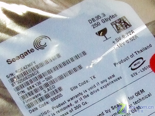 ϣ�ݣ�Seagate��Barracuda 250GB 7200ת 8MB SATA2��ST3250820AS��ͼƬ���� ��4�� -ZOL�йش����ߵ�4��