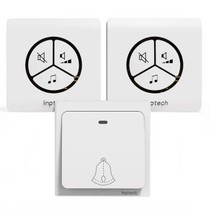 门铃家用无线自发电别墅户外防水防雨门玲远距离大音量老人呼叫器