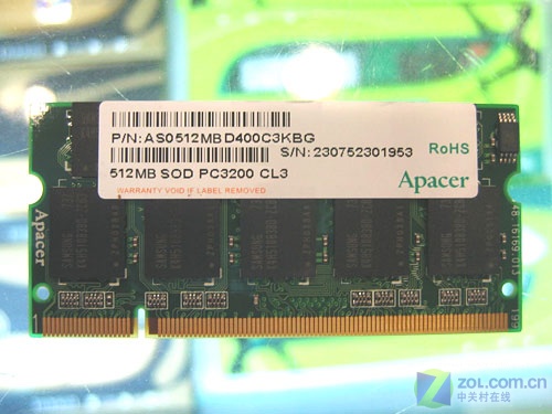 ��հ��Apacer��512MB DDR 400���ʼǱ��� ��1��