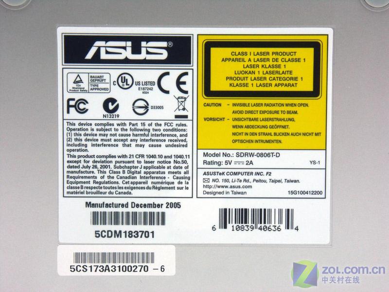 ��˶��ASUS��SDRW-0806T-DͼƬ���� ��8�� -ZOL�йش����ߵ�8��