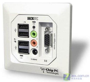 以太网供电 墙上插座竟变身一台电脑_台式电脑