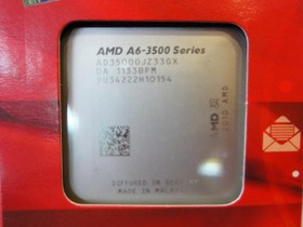 AMD A-Serise X3 A6-3500��װCPU��Socket FM1/2.1GHz/3M��������/HD 6530D/32����/65W��