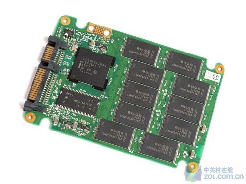 上一代英特尔x25-m 34纳米80gb固态硬盘pcb正面