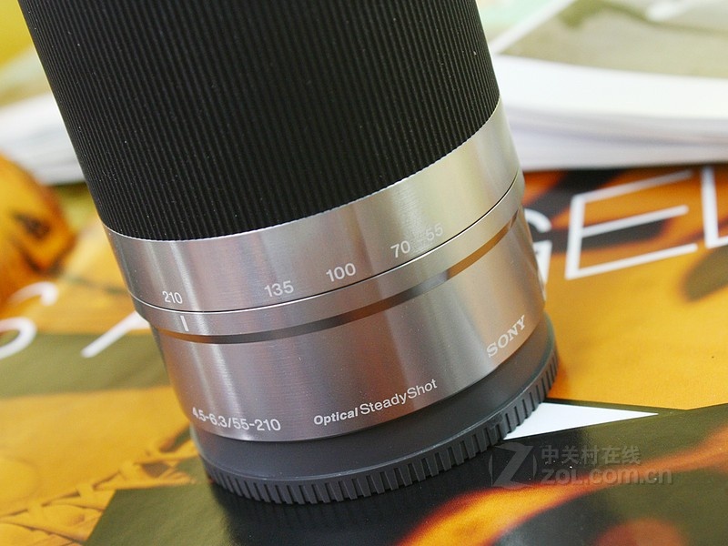 【室内效果图】索尼E55-210mm银色镜头刻度