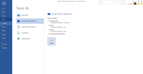 微软谈Office 2013和SkyDrive的整合情况
