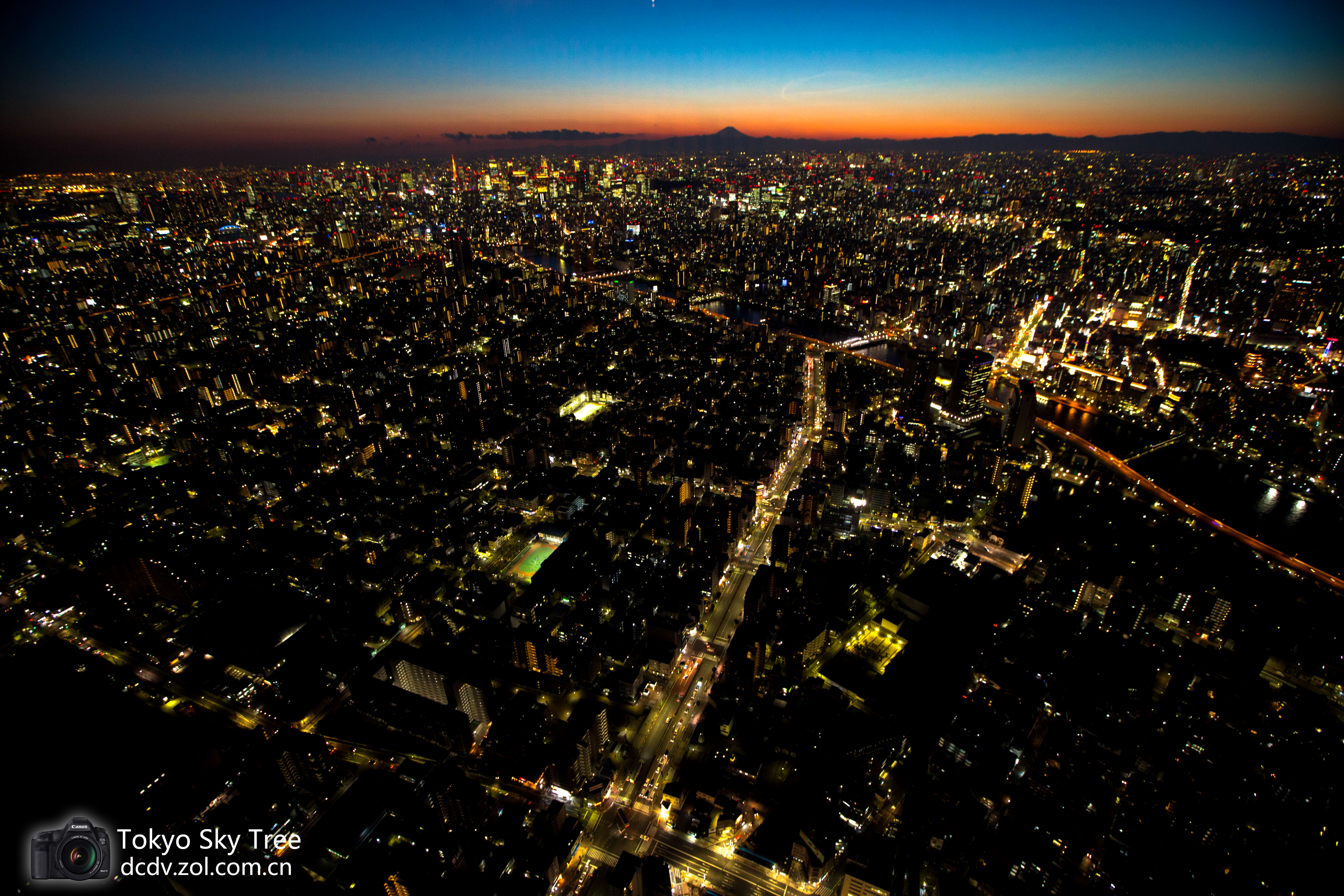 华丽夜色 佳能5d mark iii新东京塔俯瞰
