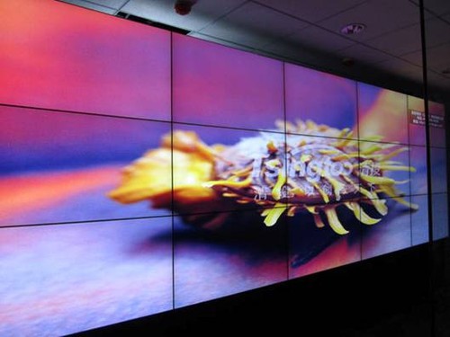 清投3x5液晶拼接应用于唐山某县农信社