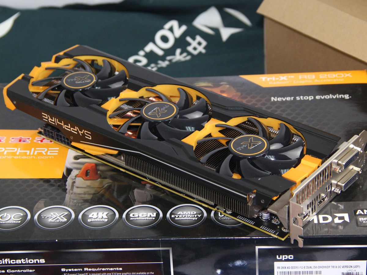 蓝宝石r9 290x 4g gddr5 白金版 oc