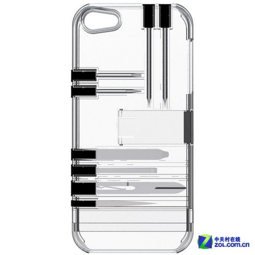 新奇配件:藏9种工具的iPhone5s保护壳