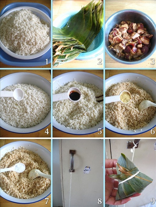 粽子的做法 端午节30分钟搞定蛋黄肉粽 (2/7)