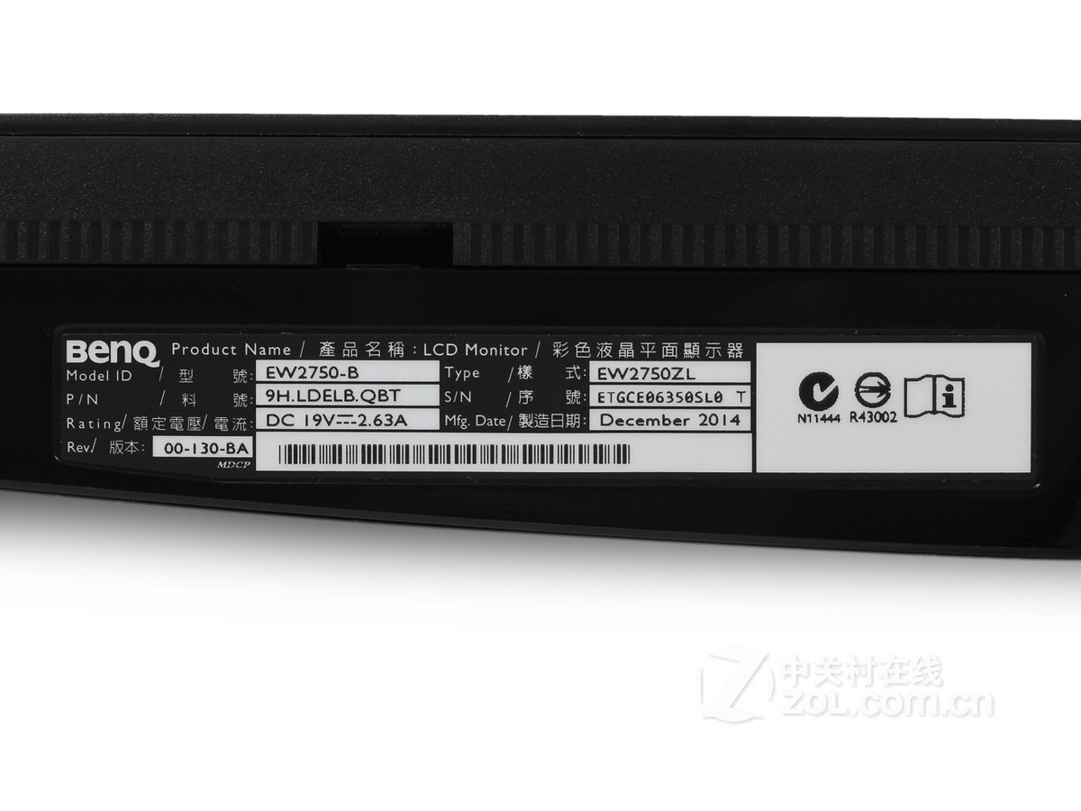 【高清图】 明基(benq)ew2750zl局部细节图 图35