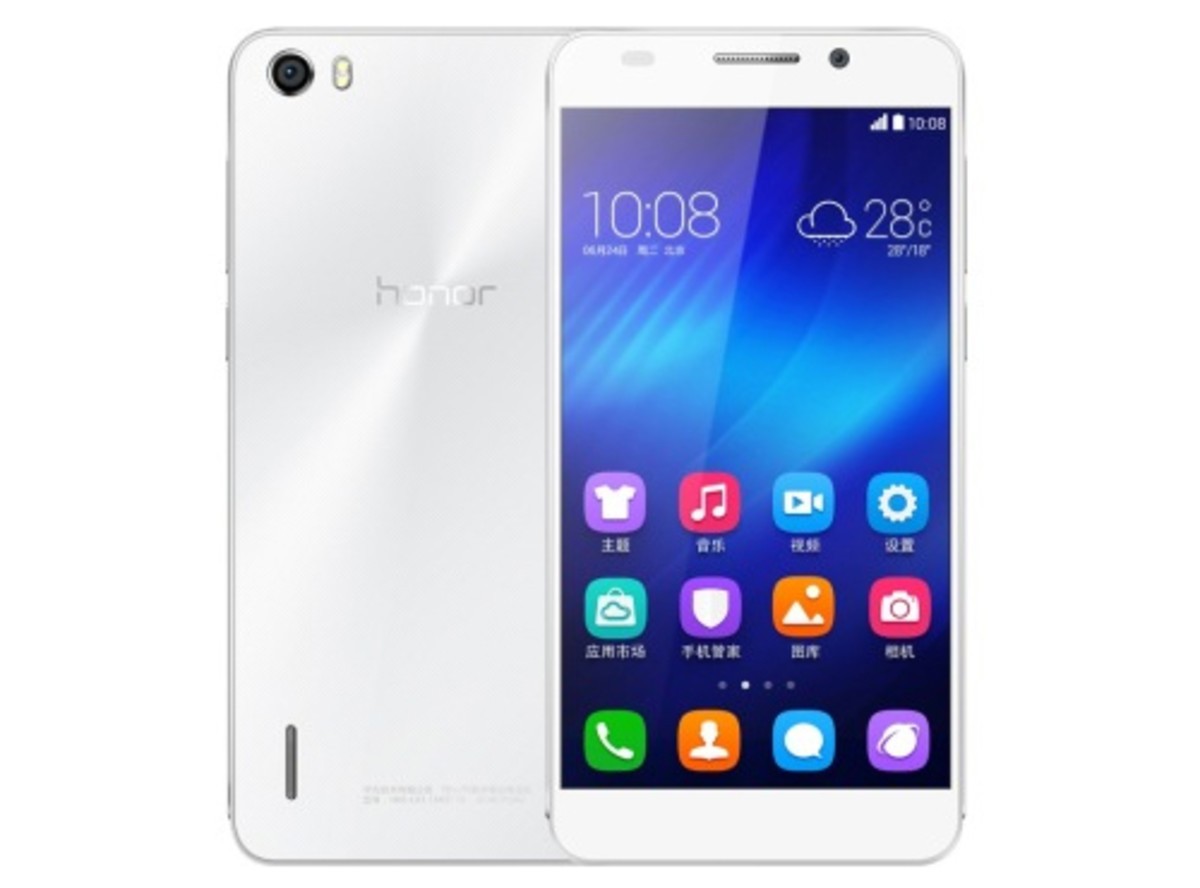 【高清图】 荣耀 6(h60-l01)白色 移动4g手机图1