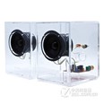 声色（sensc）X1 HIFI水晶音箱音响  高保真2.0书架音箱 创意多媒体音箱 X1 蓝牙款白色
