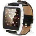 RWATCH  智能手表不锈钢壳体 皮质表带 运动计步 睡眠监测 智能防盗 遥控自拍 智能手表银色
