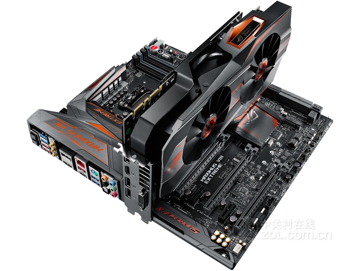 【高清图】 华硕(asus)rog maximus viii extreme/assembly整体外观图