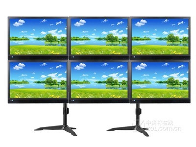 TOPSKYS 桌面式旋转升降六屏悬臂显示器支架TS636E