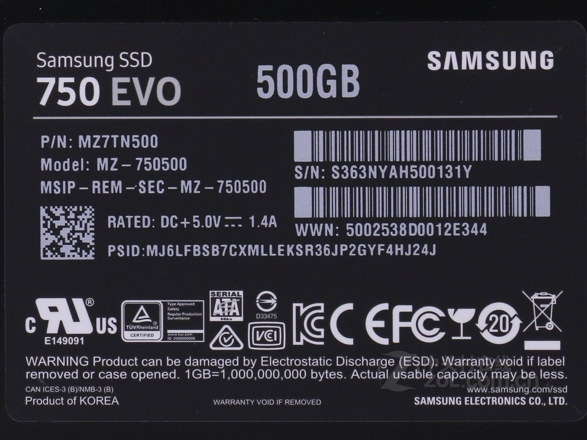 【高清图】 三星(samsung)750 evo sata iii(500gb)局部细节图 图23