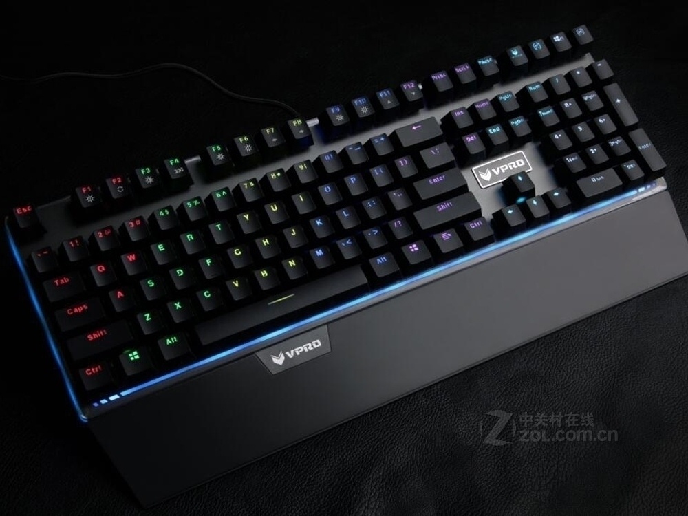 雷柏v720全彩背光游戏机械键盘