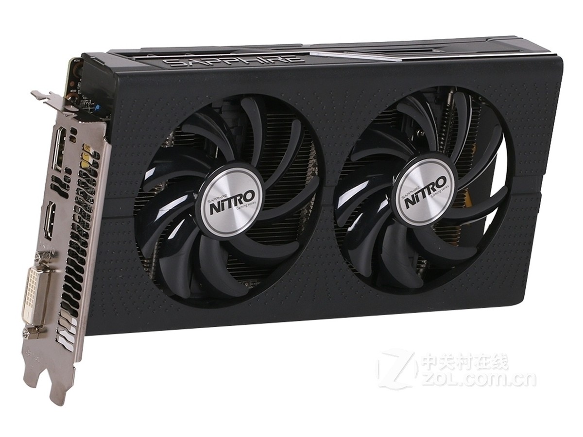 【高清图】 蓝宝石(sapphire)rx 460 1024sp 4g d5 超白金 oc整体外观