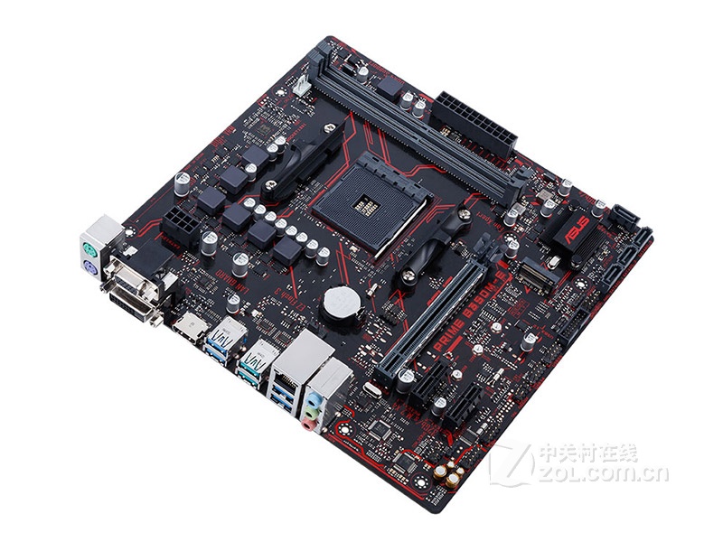 【高清图】 华硕(asus)prime b350m-e整体外观图 图2