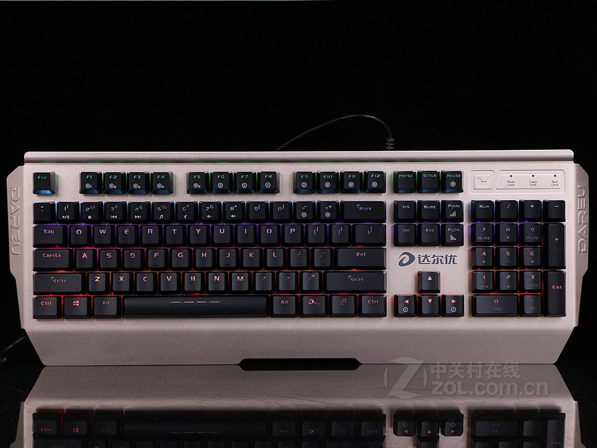【高清图】 达尔优(dare-u)ck526-miy插拔轴机械游戏键盘金色 图44