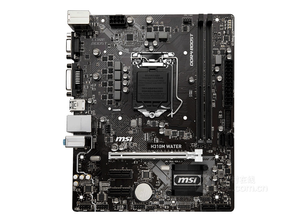 【高清图】 msi微星(msi)微星h310m water整体外观图 图3