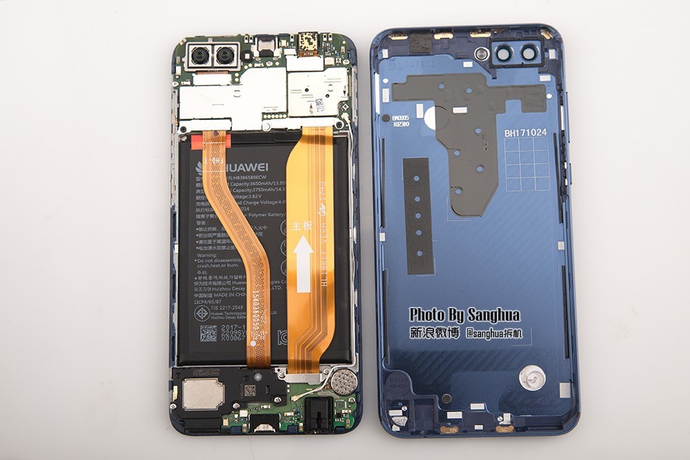 荣耀v10(6gb ram/全网通)评测图解专业拆机 来源zol论坛 作者:sanghua