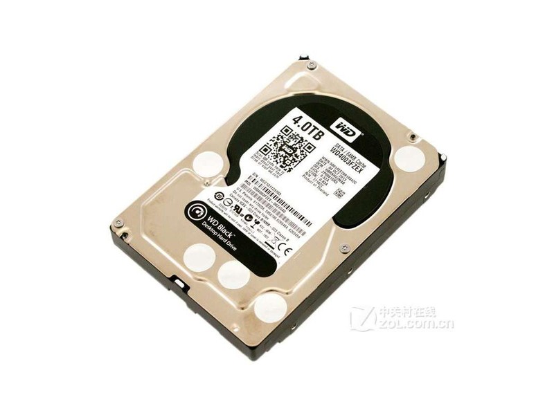 西部数据4TB 7200转 64MB SATA3 黑盘（WD4003FZEX） - 图片 1