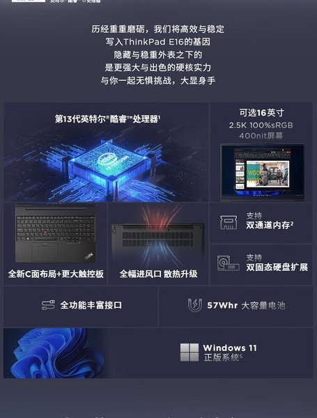 ThinkPad E16 2023(i7 13700H/16GB/1TB/)