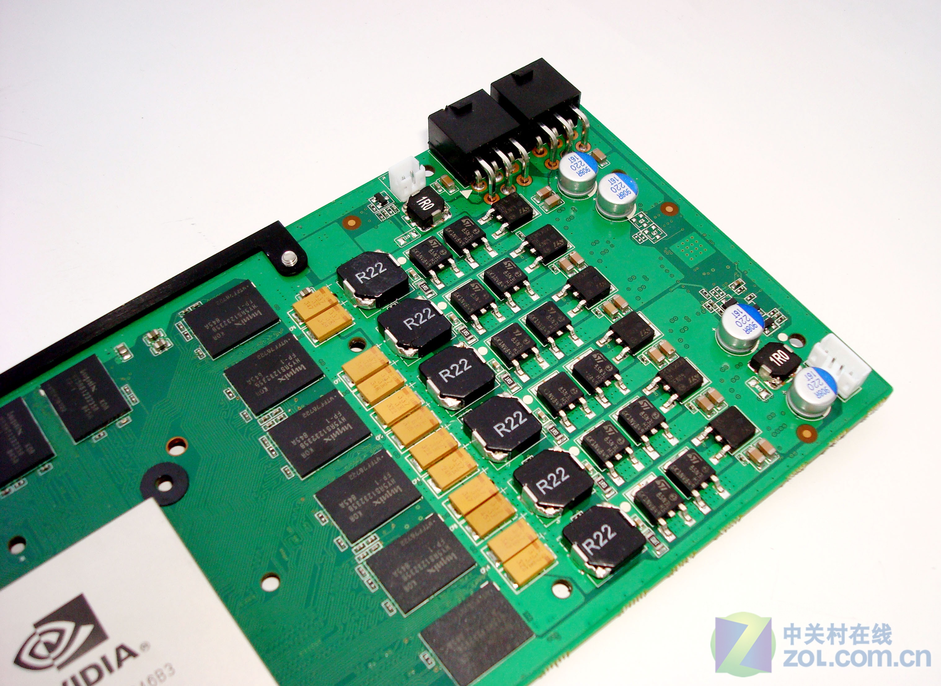 【原始大图】就6颗"烟囱"电容 全钽电容gtx260 拆解图片欣赏-zol