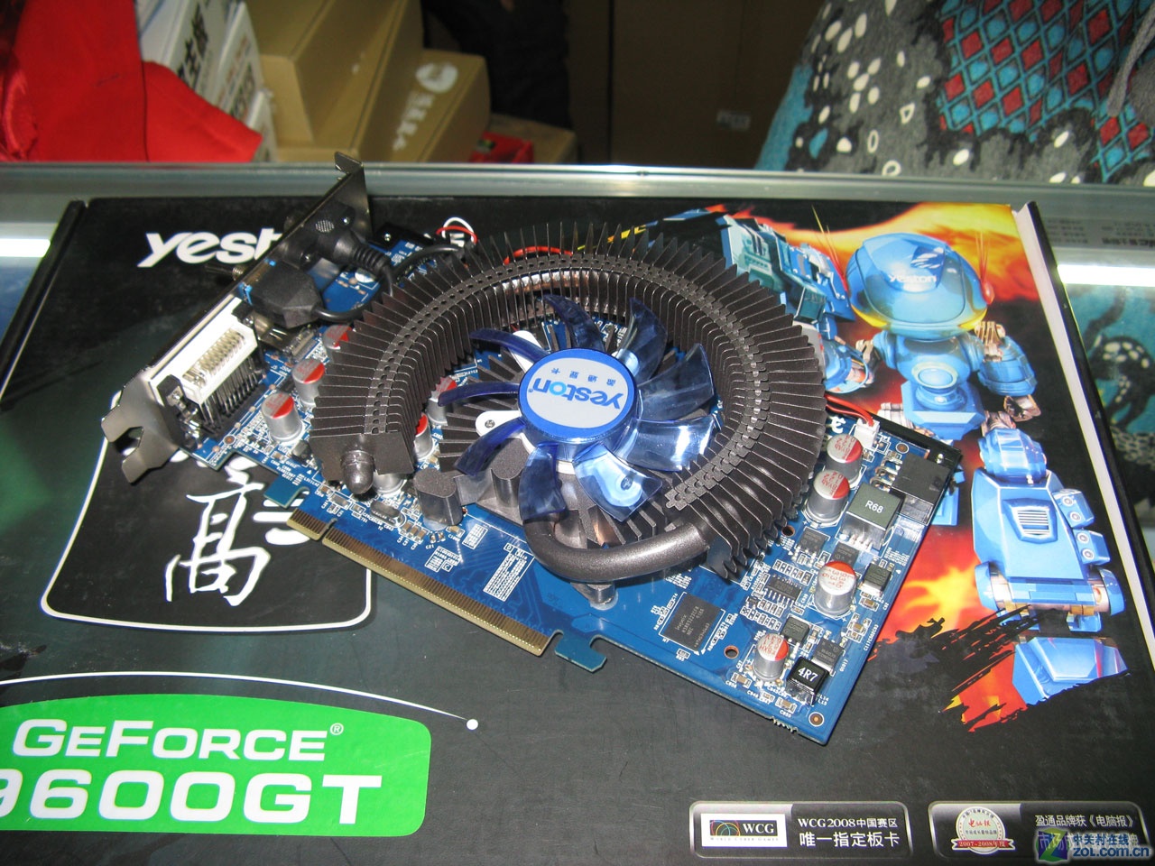 盈通g9600gt-512gd3游戏高手红牛版