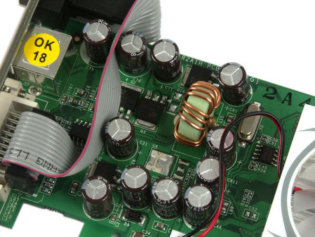 丽台Winfast PX7300GS THD显卡供电部分(点击放大)