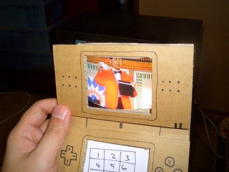 惟妙惟肖 任天堂玩家用纸箱自制nds_游戏机新闻资讯-中关村在线