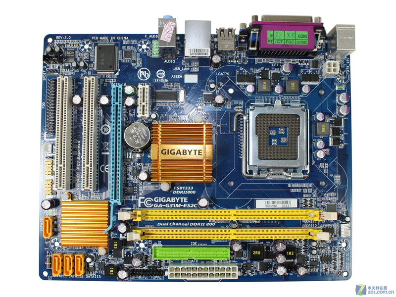 主板 技嘉主板 技嘉ga-g31m-es2c 图片 精品图赏 1 / 8隐藏