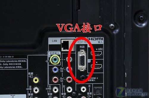 液晶电视 正文 pc上一般都会配备vga接口,电视也不例外,vga又称为d