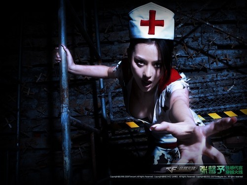 张馨予代言 游戏《穿越火线cf》高清壁纸