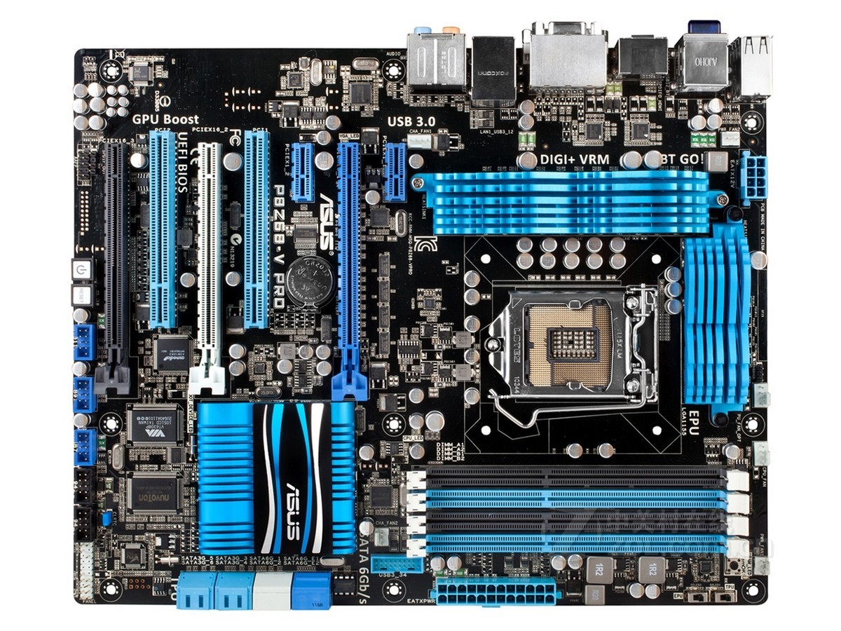 【高清图】 华硕(asus)p8z68-v pro整体外观图 图1