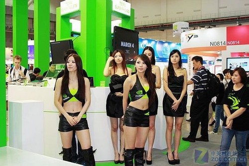 ��Ʒ��Ů������ NVIDIA����չչ̨���� 