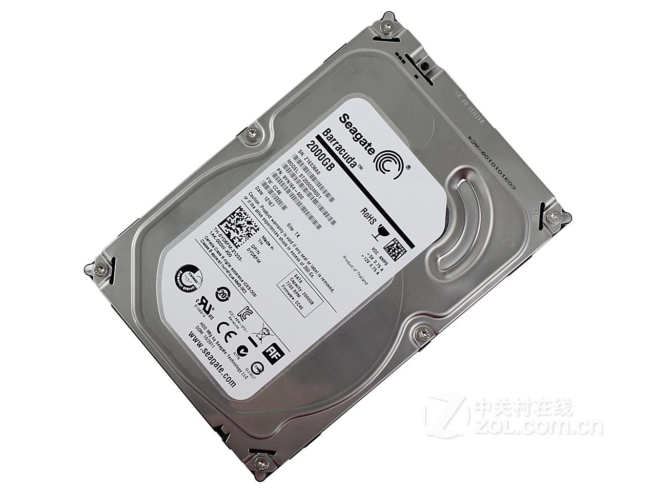 希捷barracuda 2tb 7200转 64mb sata3(st2000dm001)图片