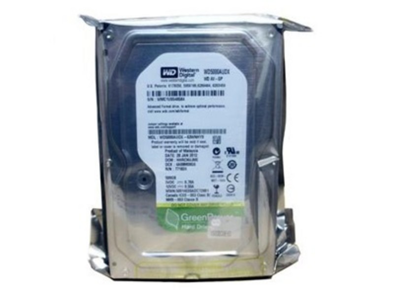 西部数据监控硬盘 500GB 7200转 32MB SATA2（WD5000AUDX） - 图片 1