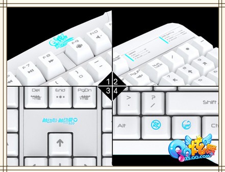 &nbsp;&nbsp;&nbsp; 《qq炫舞》薄膜键盘个性按键采用激光蚀刻特显