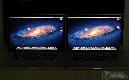 ����������Ա�һ�������� MBP �Ŀ��ӽǶȣ��������ͨ MBP���ұ����ᱡ�� MBP�����������������������ʾЧ�����ܲ�������������ս��˿����ͻῴ���ᱡ�� MBP ��ӵ�е��ı�ϸ�廭�ʡ�