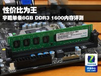 性价比为王 宇瞻单条8GB/1600内存评测
