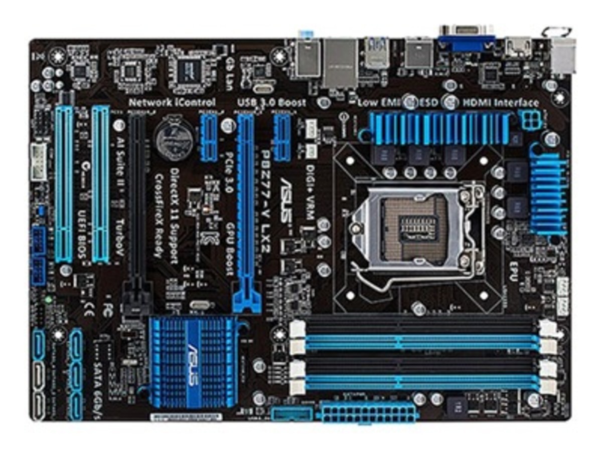 【高清图】 华硕(asus)p8z77-v lx2整体外观图 图1